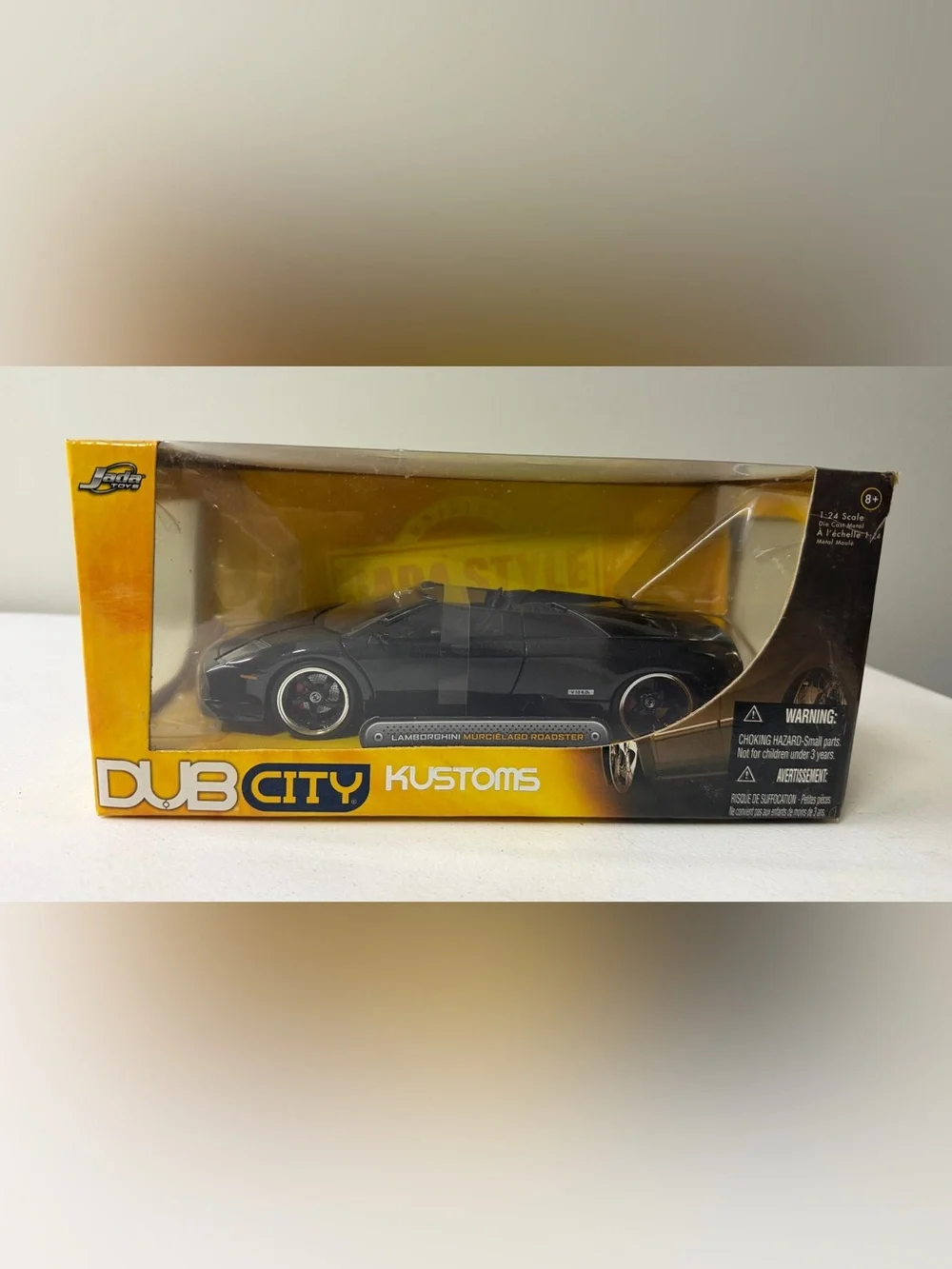 Jada Toys DUB City Lamborghini Murcielago Roadster 1:24 Diecast Black NIB